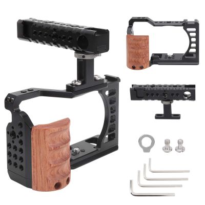 Aluminum Alloy Camera Video Protective Cage Kit with Handle Grip for A7C