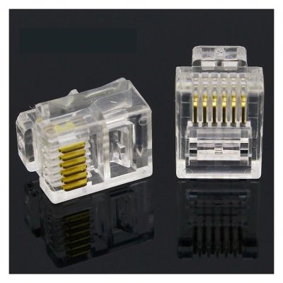 RJ11 6P6C Modular Jack Network Male, 6 Pin, Telephone Connector