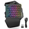 YXKJZHF One Handed Gaming Keyboard Gaming Keyboard Backlit Portable Mini Gaming Keypad Half Keyboard Game Controller view 1