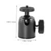 COHEALI 2pcs Metal Camera Gimbal Tripod Ball Head Adapter for Camera Rotatable and Stable Black view 2