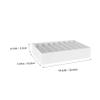 COHEALI Cord Organizer Box for Desk Capacity Storage Case to Conceal Cords and Stylish White Design for Use view 2