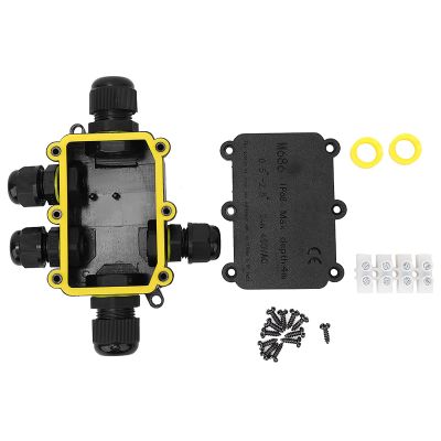 IP68 Junction Box M686 LED Underwater Light Cable Connector 5-9mm/9-12mm Sealing Ring 450VAC 24A T100 UL94V-2 (Five-Way)