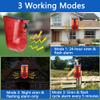 QXMH Solar Outdoor Motion Sensor Alarm: 110db Siren Sound,6 LEDs Flash Warning Strobe Alarm System,Loud Motion Detector Noise Maker. (2 PCS) view 3