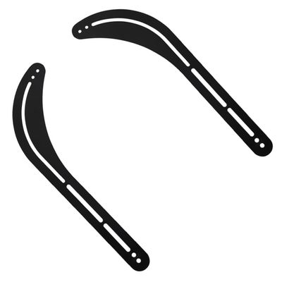 Gadpiparty 2pcs Soundbar Mount No Drill Under Above Tv Bracket for and Compatible Models Stylish Curved Design for Clean Home Setup Easy Installation Sound Bar Bracket