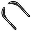Gadpiparty 2pcs Soundbar Mount No Drill Under Above Tv Bracket for and Compatible Models Stylish Curved Design for Clean Home Setup Easy Installation Sound Bar Bracket view 1