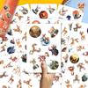 100pcs Deer Stickers - Deer Hunting Sticker Waterproof Decals for Water Bottles Laptop Luggage Computer Scrapbooking Teens Adults Girls Kids Funny Party Birthday Decorations view 3