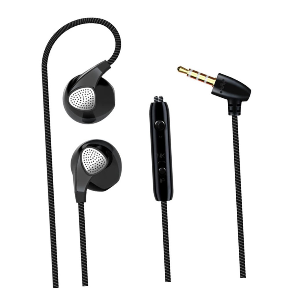 balacoo Ear Earbuds Headphones Headset Mic Jack Stereo Sound Comfortable Fit Black