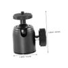CHICAMPERA 2pcs Metal Camera Gimbal Screw Tripod Ball Head Mount for Arca-Type Camera Accessory Black view 2