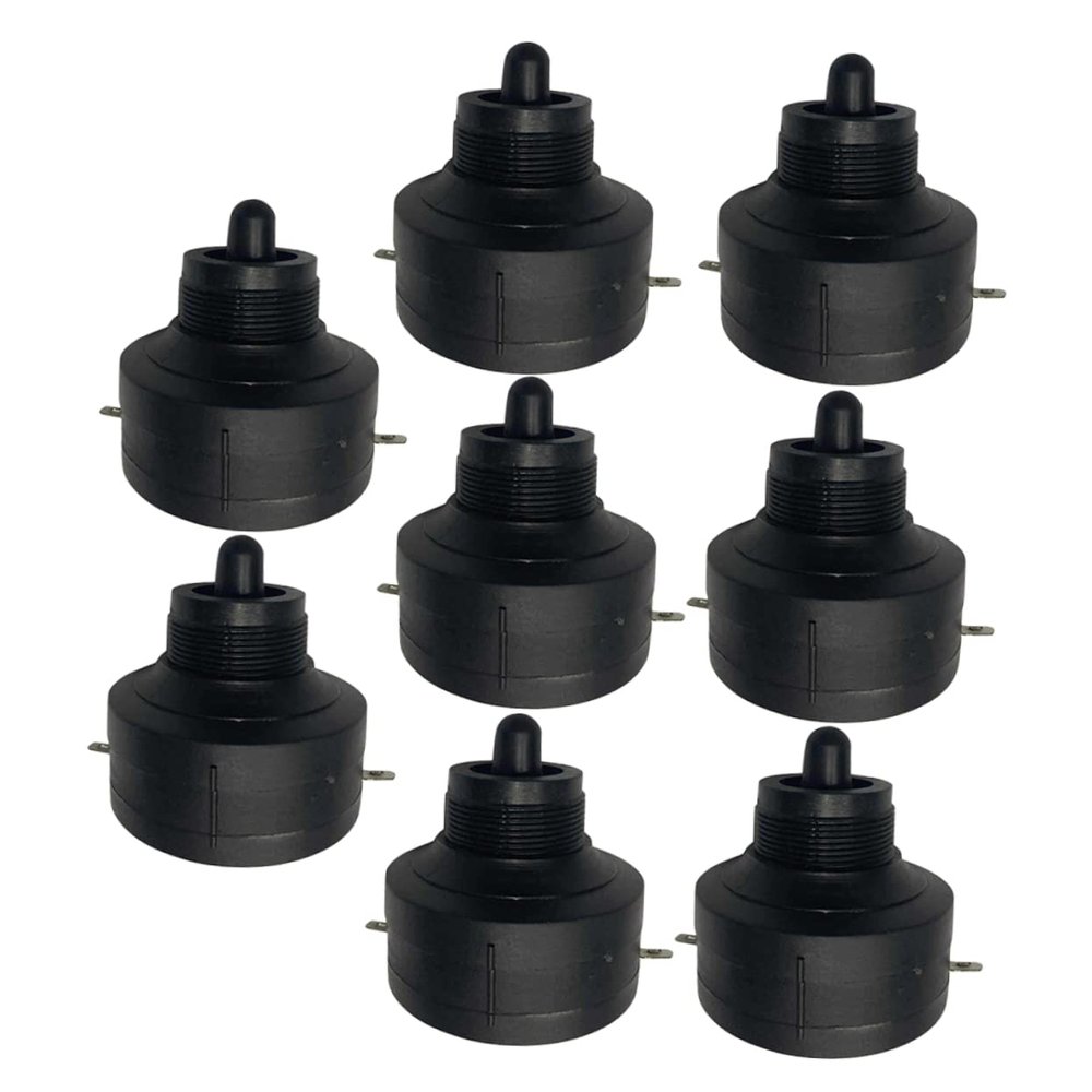 CHICAMPERA 8pcs Auto Tweeter Horn Stain Resistant Car Tweeter Loudspeaker Compact Easy to Install