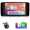 2+64G Android Car Stereo for Mercedes Benz R Class W251 R350 R320 R300 R280 2005-2017 with Carplay & Android Auto - 9 Inch Touchscreen Radio with WiFi, GPS Navigation, EQ, SWC + AHD Backup Camera