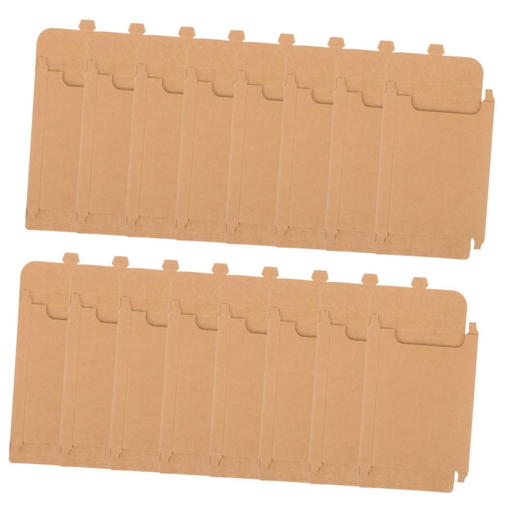 OUNONA 100pcs Paper Bag Sleeve Holder Case Bags Reusable Storage Party Package Large Discs Holders Envelop Paper Bag Packaging Bag Envelopes Light Brown