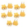 100 PCS XT30PW Banana Golden XT30 Upgrade Right Angle Connector Male Female Motor PCB Board Connect (50 Pair) view 1