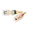 10PCS Brass Crystal Binding Post for Thread Audio Speaker Amplifier 4mm Banana Terminals Connector(Black Long 10PCS) view 4