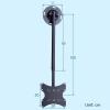 LIUZQWAED Height Adjustable TV Wall Mount - Universal Telescopic Swivel Ceiling TV Bracket, Tilting and Swivel TV Stand, Fits Most 13"-37" LCD LED Flat Panel Display, Holds Up to 25kg Screens(3m) view 2