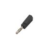 10Pcs 4mm Stackable Nickel Plated Audio Speaker Banana Connector Test Probe Binding Post Red Black Yellow Green Blue(10Pcs Black) view 2