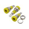 10Pcs 4mm Banana Socket Binding Post Panel Mount Connector Banana Adapter 5 Color M4(Yellow 10Pcs) view 2