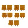 10 PCS XT60U XT60 Upgrade Connector with 3.5mm Gold Plated Banana(Black) view 1
