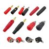 10Pcs 4mm Banana Socket Binding Post Connector Red Black 4 mm Banana Male Female Jack for Test Leads Speaker Wire Cable(F-10BK) view 3