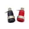 100PCS/LOT Panel Mount Adapter: 4mm Banana Female Jack Socket Connector(RED 100PCS) view 1
