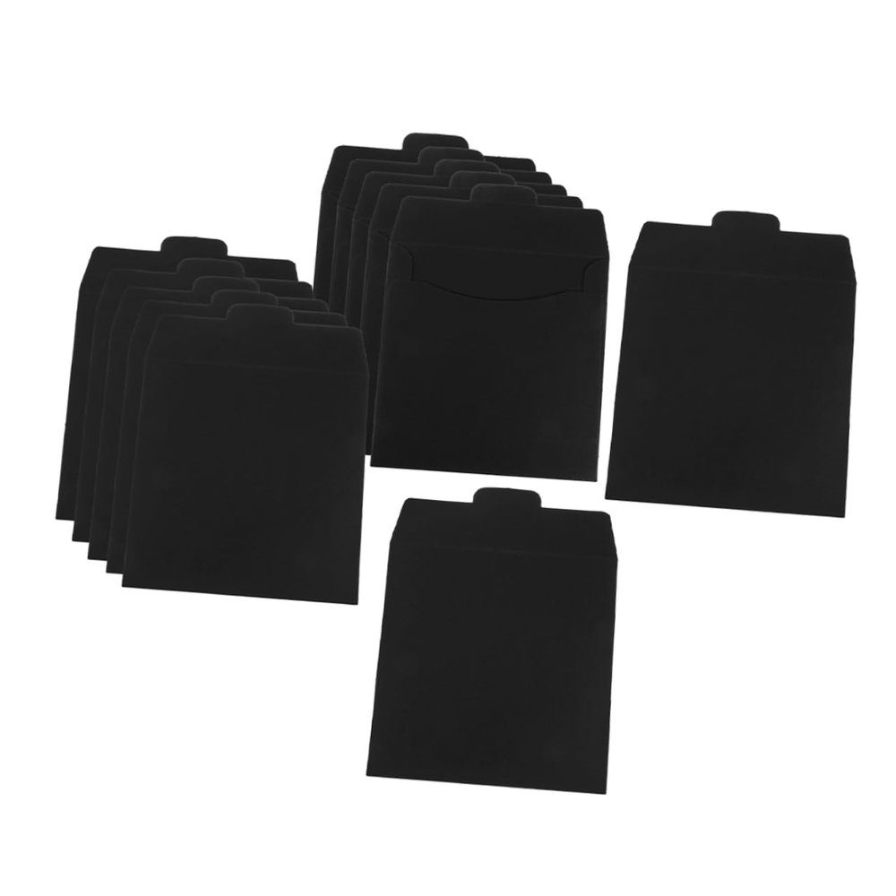 DIYEAH 12pcs Paper Cd Dvd Sleeves for Disc Storage Wedding Card and Document Holder Sleek Design for Use