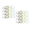 Mipcase 40pcs Adjustable Cord Organizer Mixed Style Silicone Cable Ties Reusable Wire Ties for Organizing Electronics Cables view 1