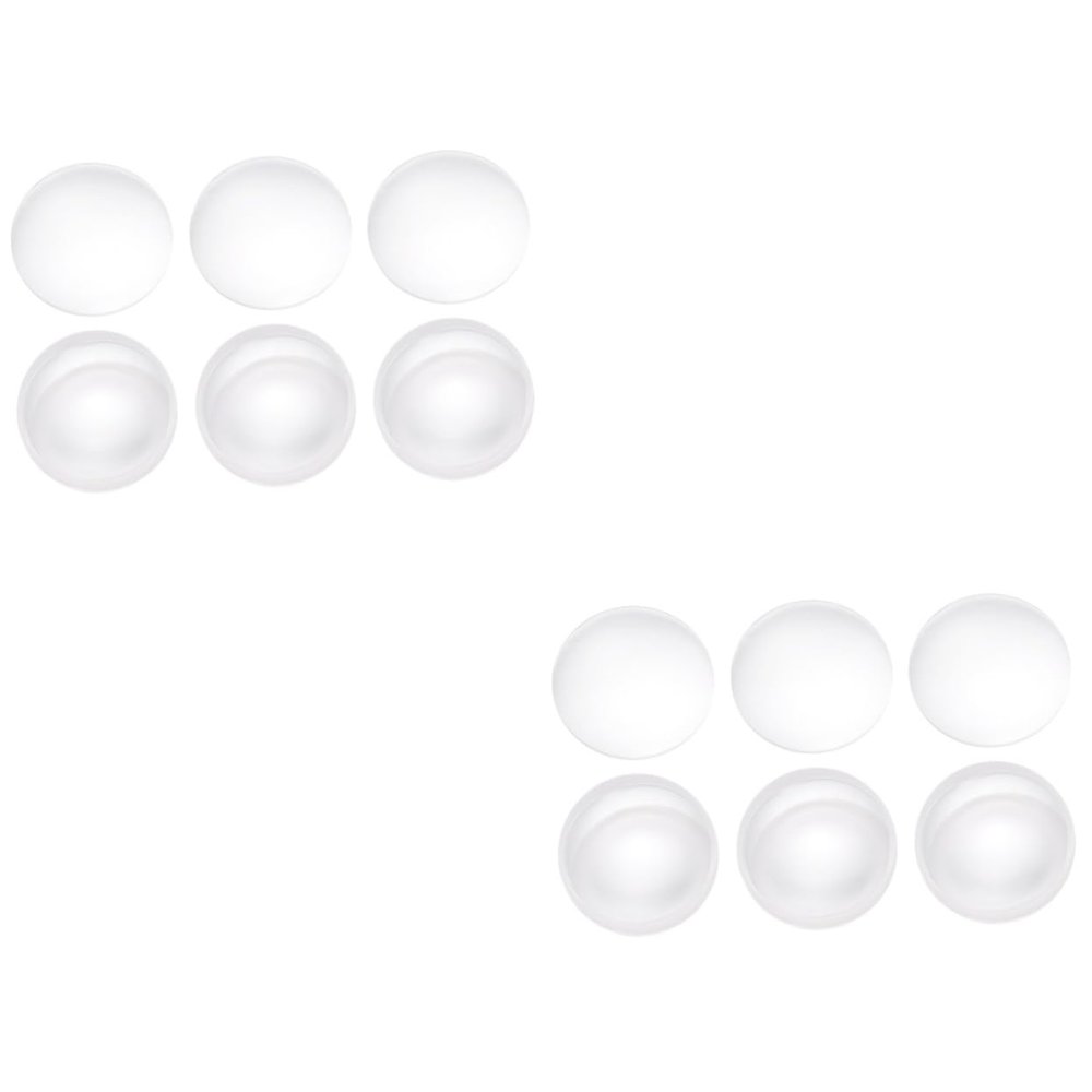 ABOOFAN 2sets 42mm Double Convex Glass Lens Plano-Convex Optic Lenses for Lab Projects 6pcs*2