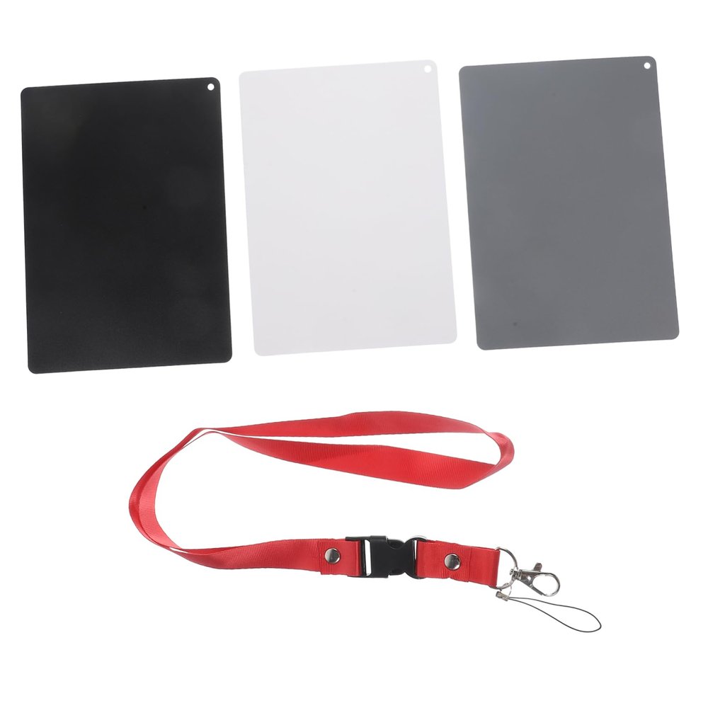 Happyyami 18degree Essential Photography Accessory Grey Balance Card Checker Exposure Photography Lanyard Versatile for Film Video Cameras