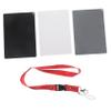 Happyyami 18degree Essential Photography Accessory Grey Balance Card Checker Exposure Photography Lanyard Versatile for Film Video Cameras view 1