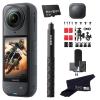 Insta360 X5 Motorcycle Bundle-8K Waterproof 360 Action Camera with 1/1.28" 48MP Sensors, 8K 360 HDR Video, 72MP, 4K Single-Lens |Bundle Includes Motorcycle Bundle, Selfie Stick, Lens Cap (512GB) view 1