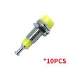 10PCS 2mm Banana Socket 2mm Test Socket Panel Socket with 2mm Banana Connector(Yellow 10Pcs) view 2