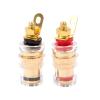10PCS Banana Socket 4mm Wire Binding Post Copper Power Amplifier Speaker Terminal Crystal Cable Adapter Jack Connector(5 Red 5Black) view 1