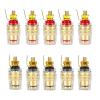 10PCS Banana Socket 4mm Wire Binding Post Copper Power Amplifier Speaker Terminal Crystal Cable Adapter Jack Connector(5 Red 5Black) view 2