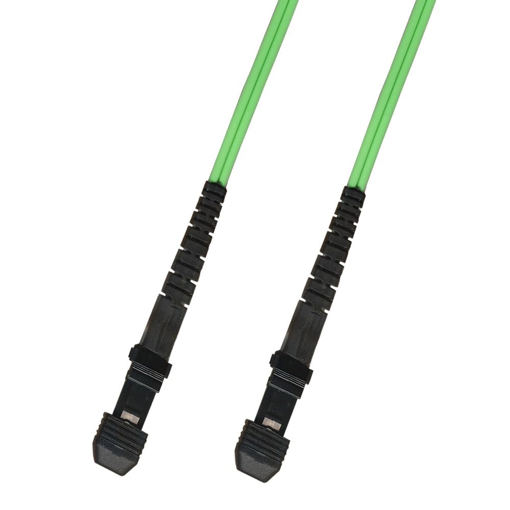 RiteAV 8M (26.24ft) OM5 100Gb MTRJ to MTRJ Fiber Optic Cable Duplex Multimode 50/125 Jumper 8 Meter Patch Cord Lime Green