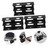 DOITOOL 1set Double Layer Under Desk Laptop Stand Storage Tray Metal Construction Easy Install Screws Black view 2