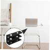 DOITOOL 1set Double Layer Under Desk Laptop Stand Storage Tray Metal Construction Easy Install Screws Black view 3