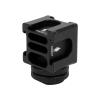 FS04 Cold Shoe Mount Plate Adapter with 4 Mounts for Microphone Cellphone Flashlight view 3