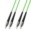 RiteAV 8M (26.24ft) OM5 100Gb FC to FC Fiber Optic Cable Duplex Multimode 50/125 Jumper 8 Meter Patch Cord Lime Green view 1