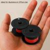 Calculator Ribbons Compatible with Canon MP21DX / MP-21DX 6-Pack Black & Red Ink view 2