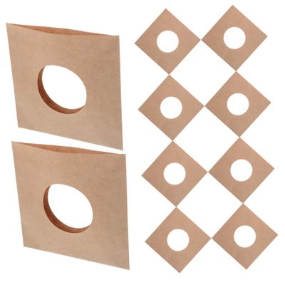 CORHAD 10pcs Vinyl Record Bag Kraft Paper Record Storage Case Protective Sleeves for Vinyl Cover Outer Sleeves