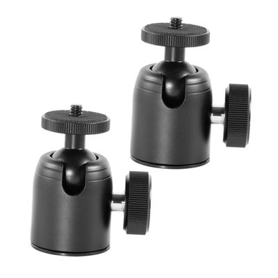 HOMOBABE 2pcs Metal Camera Gimbal Tripod Ball Head Projector Stand Rotating Stable Camera Accessory