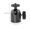 HOMOBABE 2pcs Metal Camera Gimbal Tripod Ball Head Projector Stand Rotating Stable Camera Accessory view 2