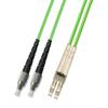 RiteAV 50M (164ft) OM5 100Gb FC to LC Fiber Optic Cable Duplex Multimode 50/125 Jumper 50 Meter Patch Cord Lime Green view 1