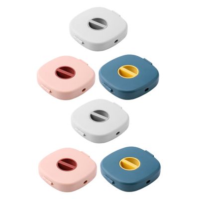 Balacoo 6pcs Cable Organizer Case Phone Cord Holder Portable Charging Cable Box Data Storage Organizer Tidy Desktop Management