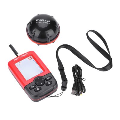 00M Sonar Sensor Fishfinder, Portable Echo Sounder for Fishing with LCD Display, Fisherman Tackle Accessory for Boat Kayak Ice Fishing
