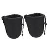 POPETPOP 2pcs Neoprene Lens Pouch Bags Drawstring Protective Cases for Camera Lenses Lightweight and Shockproof Design for Photographers and Travel view 1