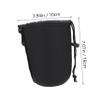 POPETPOP 2pcs Neoprene Lens Pouch Bags Drawstring Protective Cases for Camera Lenses Lightweight and Shockproof Design for Photographers and Travel view 2