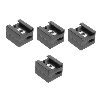 TEHAUX 4sets Hot Shoe Mount Adapter for DSLR Multi-Function Camera Accessory Mount Screw for Photography Enthusiasts