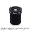 PINGANRUYI Camera Lens CCTV HD 5 Megapixel M12 Interface 8mm 12mm 16mm Optional 1/2.5 Inch F2.0 for Surveillance Security IP Camera(M12-5MP-8MM) view 2