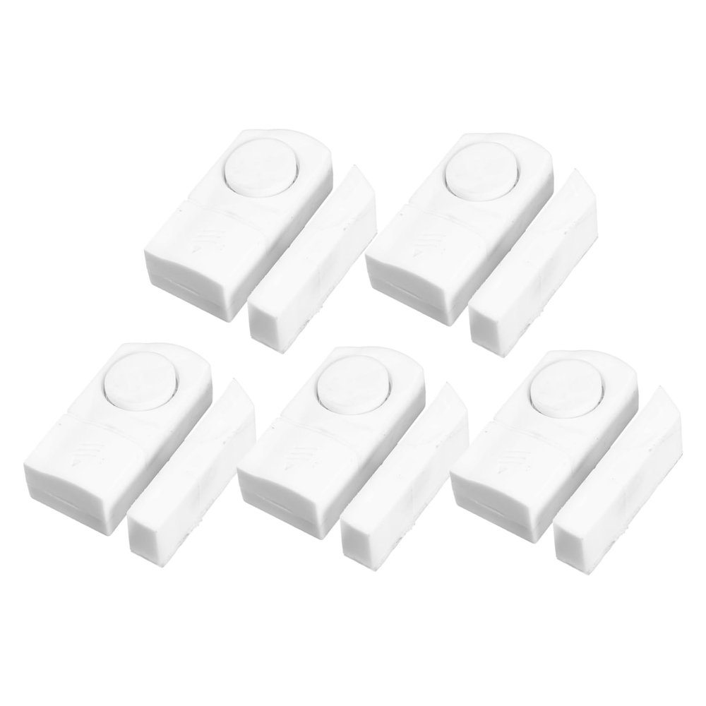 Lurrose Security Alarm Siren Sensor Door Window Doorbell 5pcs Loud Alarm for Home Office Shop