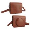 Adjustable Detachable Instant Camera Leather Bag, PU Leather Vintage Camera Bag for C300R with The Soft Plush Interior Protects Your Equipment from Scratches, Damage and dust. view 4